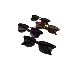 RayBen Club Master Plastic & Metal Frame Sunglasses