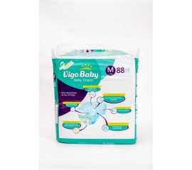 Vigo Diaper (M/4-9kg/3) Jumbo Pack 88's