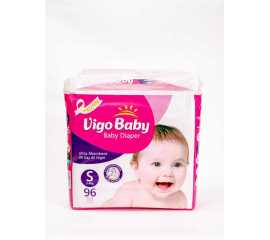 Vigo Diaper (S/3-6kg/2) Jumbo Pack 96's