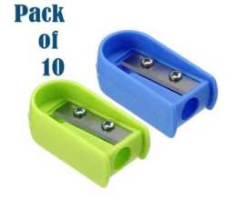 Pack Of 10 Multi Color Pencil Sharpener