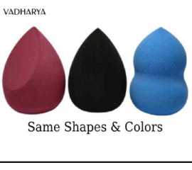 Vadharya Pack Of 3 Soft Makeup Sponge