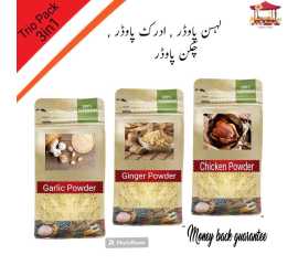 Garlic Powder 100G, Ginger Powder 100G, Chicken Powder