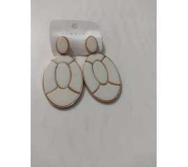 Antique Metal Heavy Earring For Women - 1 Pair