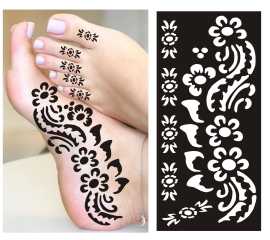 Mehndi Papers Sticker  Mix Designs - 1 Pair
