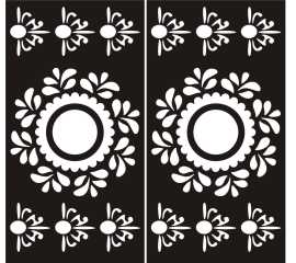 Makeup Beauty Salon Mehndi Papers Mix Designs - 1 Pair