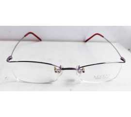 Beautiful Accent Design Metal Eyeglass Frame Square Shape