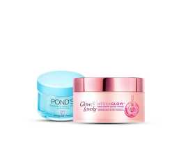 Pack Off 2 Cream Ponds Super Light Gel Cream & Glow Lovely