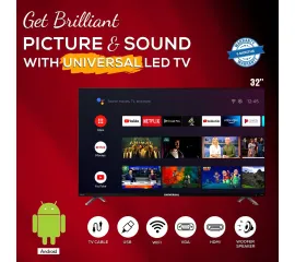 Universal 32 Inch Smart LED TV - Bazeel Less