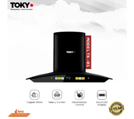 Tokyo Black Stainless Steel Full Function kitchen Hood