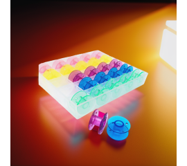 Plastic Bobbin Pack For Sewing Machines