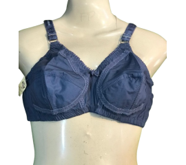 Premium Cotton Comfort Minimizer Bra - Blue
