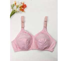 Premium Cotton Comfort Minimizer Bra - Pink