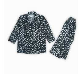 Girls Stitched Suit - Black & White