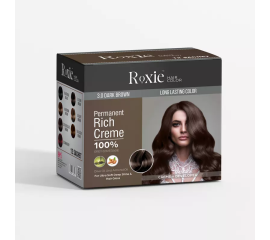 Roxie Hair Color Sachet Box 12 pcs 3.0 Dark Brown