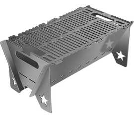 Portable Stainless Steel Bbq Grill - 1-Piece