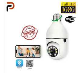 Wifi Smart Bulb Camera V380 Full Hd Cctv Security - 1080P