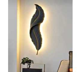Fiber Material Luxury Italian Style Leaf Led Wall Mounted Lamp - 1-Piece