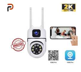 IP Wireless Bulb Shape wall Dual Lens Camera 1080p