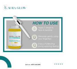 Aura Glow Keravita C Face Serum