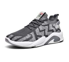 Fashion Men's Tennis Shoes - Grey Color