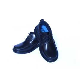 Black Boys School Synthetic Lashes Shoes