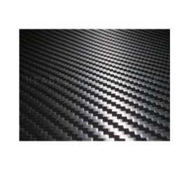 Universal Laptop Back Skin Carbon Fiber Texture - Black