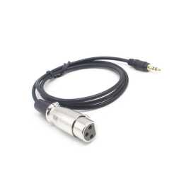 XLR Female To 3.5mm Male Cable 2m - Black