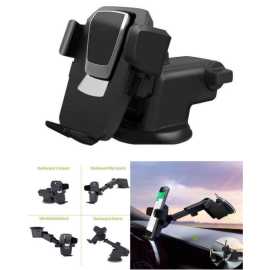 Universal Suction Cup Long Handle Car Holder - Black