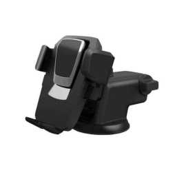 Universal Suction Cup Long Handle Car Mobile Holder - Black