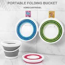 Foldable Silicone Buckets for Fishing Camping Car Washing - Capacity 10 Liter