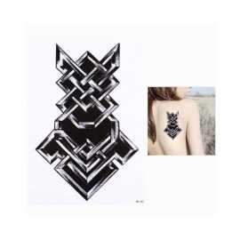 Black Celtic Totem Temporary Tattoo