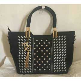 Branded Hand Bag - Black