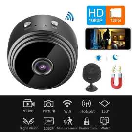 A9 1080p HD Magnetic WIFI Mini Camera - Black