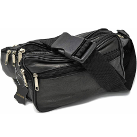 Multipurpose Lather Waist Bag With Strap Camping Hiking Fanny Pack
