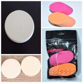 Sponge Cosmetic Puff, Makeup Facial Sponges Powder Puff Beauty Tool (2 Piece)