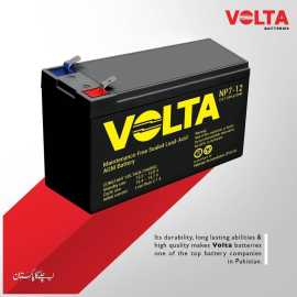 Volta 12v 7.2Ah battery for ups , bikes rechargeable Made In Pakistan