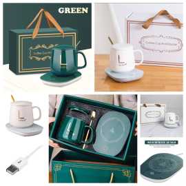 Ceramic Mug with Heating Pad GIft Packing