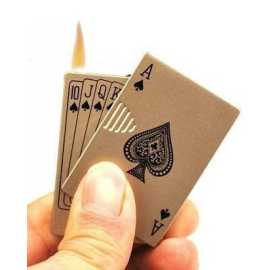 Card Style Poker Lighter 2 in 1
