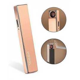Rechargeable USB Golden Electric Lighter - 1 Piece