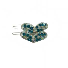 1 Pair  Heart Design Metal Hair Pin