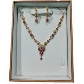 Indian Design Jewelry Necklace and Earrings With Complete set 1 Set