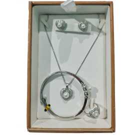 Necklace Full Set Silver Party Wear Necklace Set