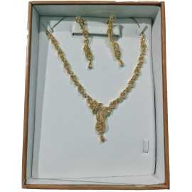 Indian Design Jewelry Necklace And Earrings With Complete Set Bridel 1 Set
