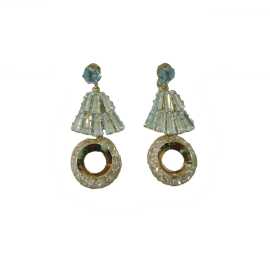 Gold Plated Ring Earrings For Girls Fashion Trending Ear Rings For Girls