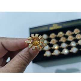 Adjustable Flower Ring For Women - 1 Piece