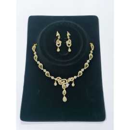 Indian Design Jewelry Necklace And Earrings With Complete Set Bridal 1 Set