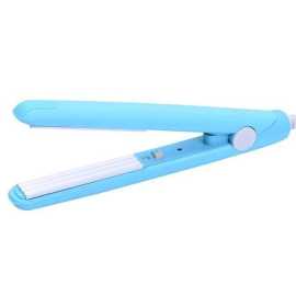 Mini Hair Crimper Electric Light Blue 1 Piece