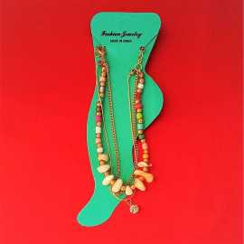 Beautiful Double Chain Payal Beads For Girls, Women Fashion Jewelry Anklets