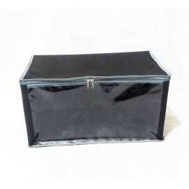 Collapsible Bamboo Clothes Storage Bag Organizer For Home -  20x15x15 Inches