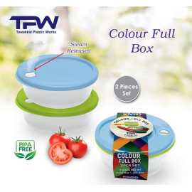 Colorful 2 Pieces Food container Set